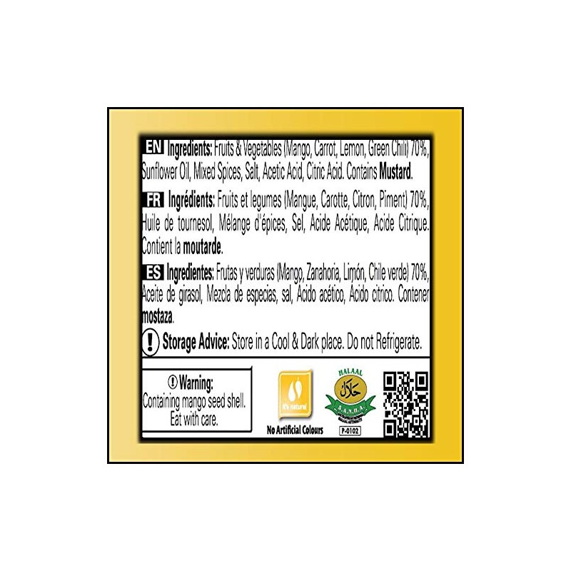 Shan Mixed Pickle 35.27 oz (1000g) - Spicy Vegetables Pickled