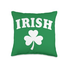 Irish Shamrock St. Patrick's Day Proud Saint Paddy's Ireland Throw Pillow