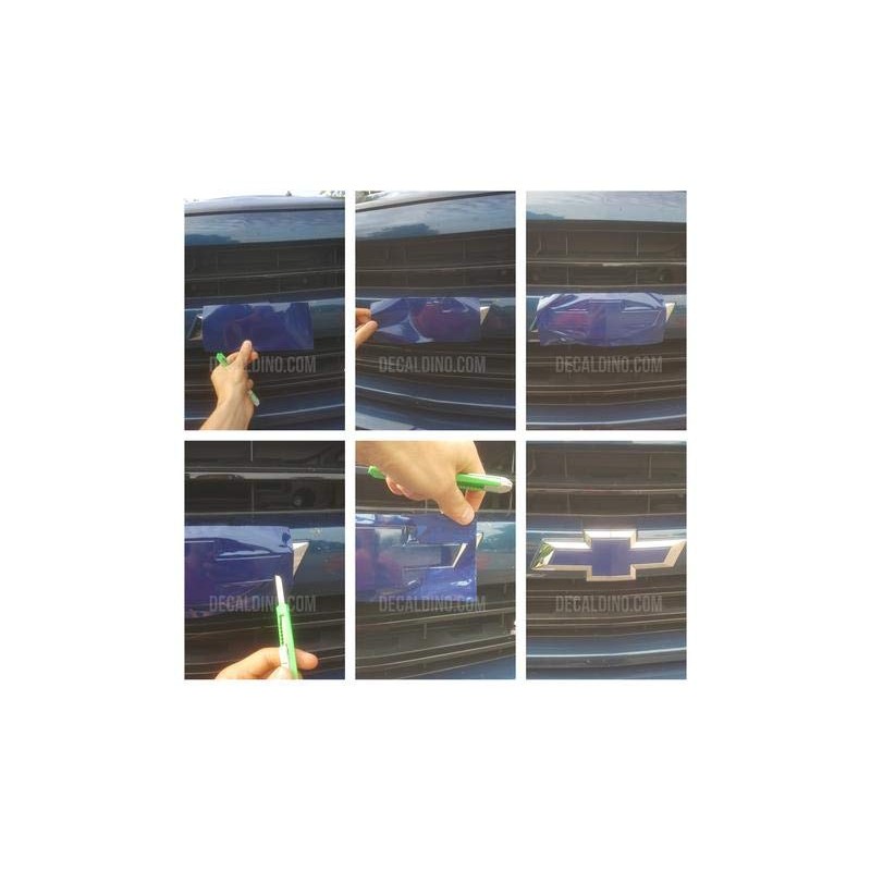 Decaldino Truck Emblem Wrap Kit Fits Chevy Models Bowtie Badge