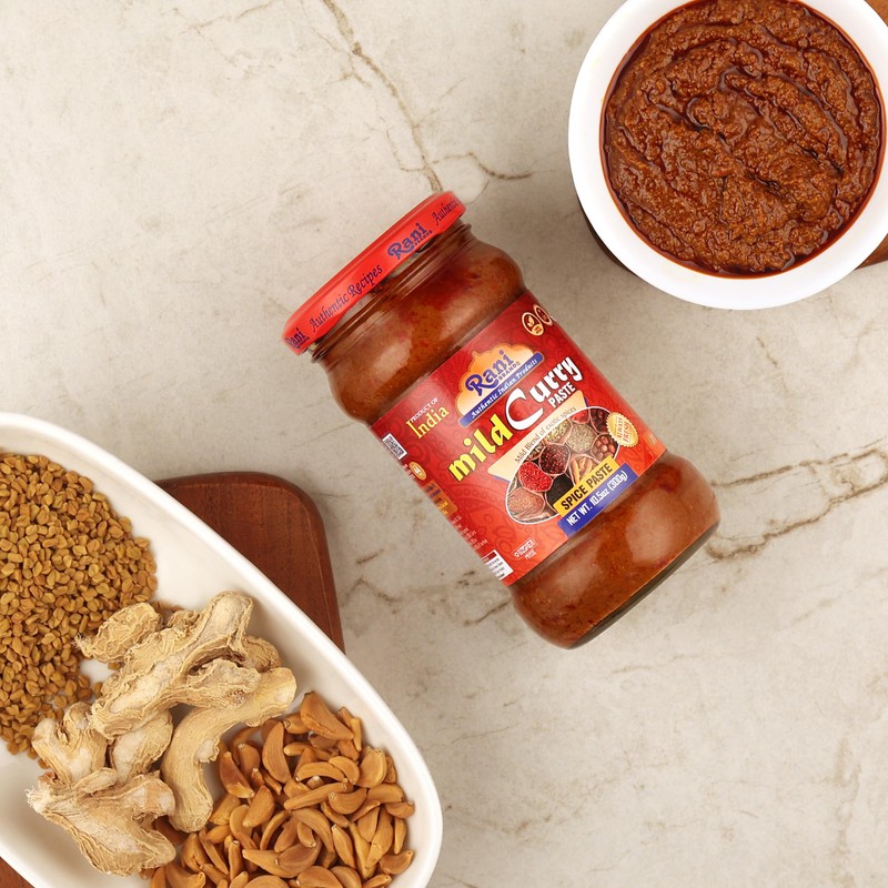 Rani Curry Paste MILD (Spice Paste) 10.5oz (300g) Glass Jar,