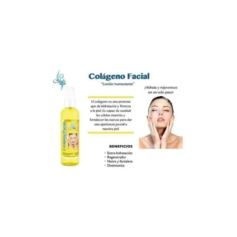 3 Pzas Colágeno Facial Loción Humectante Sheló Envío Gratis