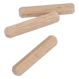 Trend Pack of 50 Beech Wood Dowels 6mm Diameter x 30mm Length Grooved for Efficient Bonding of MDF and Chipboard Joints DWL/1/50