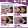 Swpeet 60Pcs 1" - 25mm Black Round Plastic Snap-on Hole