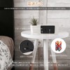 Digital Alarm Clock, Wooden Table Clock, LED Time Display, 3