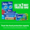 Ziploc Sandwich and Snack Bags with EasyGuide Texture, Plastic Storage