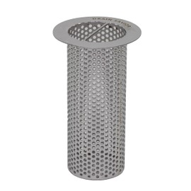 Drain Savior - 3" Commercial Floor Drain Strainer, 6" Tall, Cylindrical Mesh 316 Stainless Steel, Ideal for Restaurants, Commercial Kitchens, Manufacturing Plants