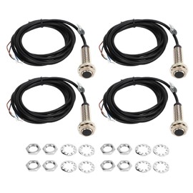 BERM 4 Set Inductive Proximity Switch Sensor Detector NPN NO NC Contact 4 Wire 12mm Dia 2mm Detection Distance DC 6‑36V