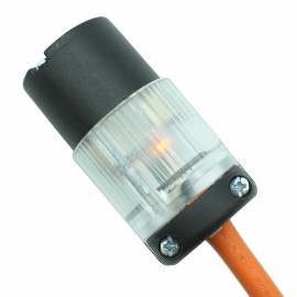 Journeyman*Pro Lighted Male Female Extension Cord Replacement Ends 15 Amp Power Plug Repair LIT - 1 Male + 1 Female