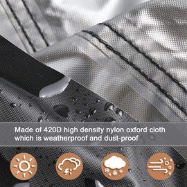 Onlyme Outdoor Pizza Oven Table Cover Waterproof Black Polyester 83x83x90cm