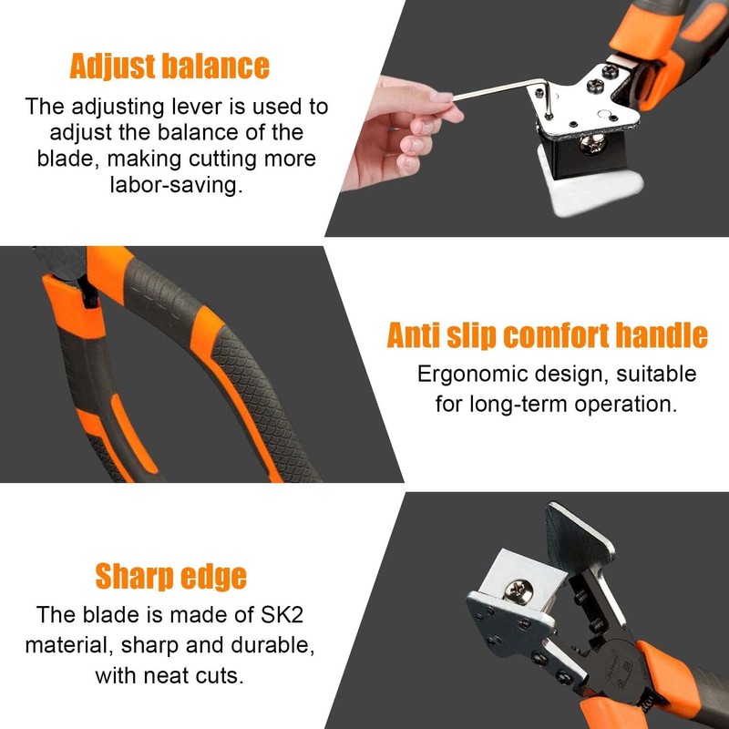 V-shaped mitre scissors, rubber strips, scissors, 90° angle scissors, miter