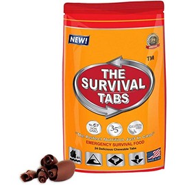 48 hours survival food tablets none-GMO gluten-free 25 years shelf life (chocolate/1 pouch)