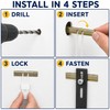 1/4-20 Hollow Wall Toggle Anchors with 2-1/2 Inch Bolts, 10/20