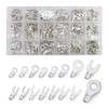 420pcs Non-Insulated Ring Terminals & Fork Connector Kit 22-16/16-14/12-10 Gauge