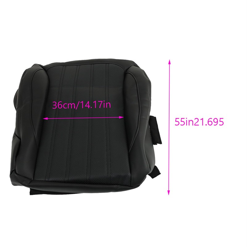 ANTUKO Driver Bottom Leather Seat Cover Black Replacement for 2013-2016