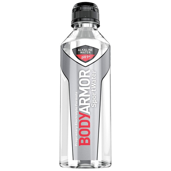 BODYARMOR SportWater Alkaline Water, Superior Hydration, High Alkaline Water pH 9+, Electrolytes, Perfect for your Active Lifestyle, 700mL Sport Cap (Pack of 24)