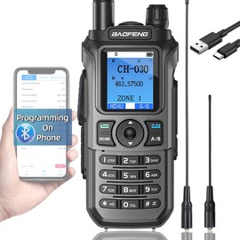 BAOFENG GMRS Radio GM21 Wireless Programming DTMF Handheld Radio Long Range Walkie Talkies for GM-15 PRO GMRS Rechargeable Two Way Radio NOAA Receiver 999 Channels Copy Frequency USB-C Charger - PACK: 1PACK