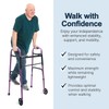 Lumex ColorSelect Walkers for Seniors, Rolling & Folding Adult Walker