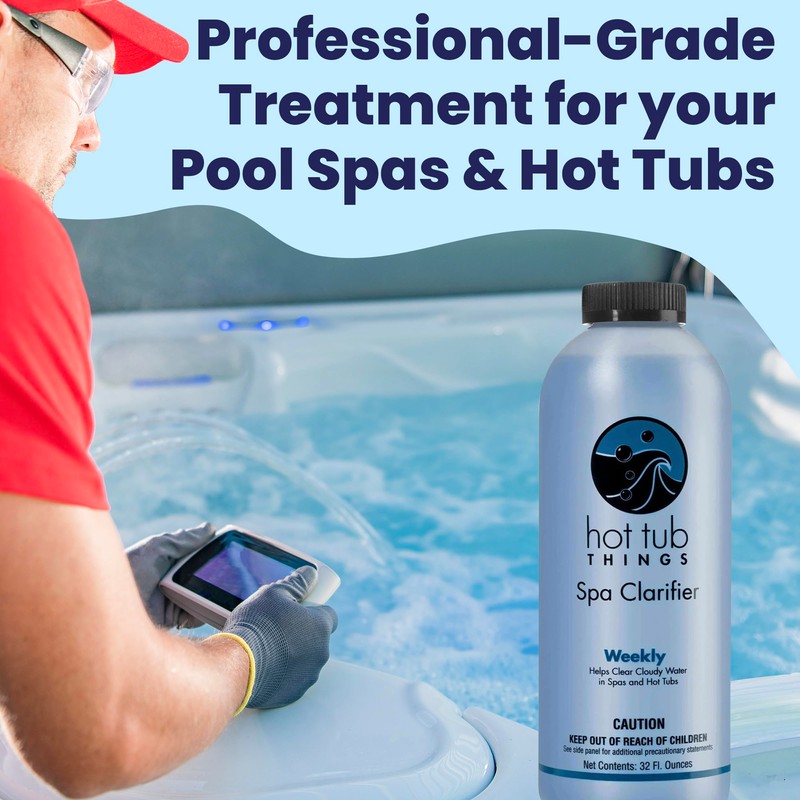 Hot Tub Things Spa Water Clarifier - Clears Cloudy Water,