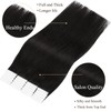 Loxxy Tape in Tuman Tair Extensions Natural Black Color #1B