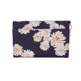 Paul & Joe ACCESSOIRES PJA-W973 Women's Card Case, Chrysantheme, Floral Print, Wallet, Business Card Holder, Passcase, navy