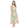 Matchable Family Hawaiian Luau Sweetheart Maxi Dress, Lotus and Orchid,
