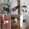 3Pcs Keyed Hasp Locks 2.5 Inch Twist Knob Keyed Locking