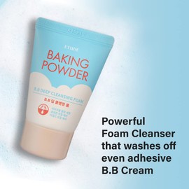 Etude House Baking Soda BB Deep Cleansing Foam 1 fl.oz (30 ml) Small Travel Size Perfect Cleansing Wash Removes Pore Waste and Dead Skin Cells