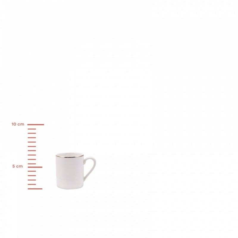 KARACA Elda Turkish Coffee Cup Set of 6 - (12