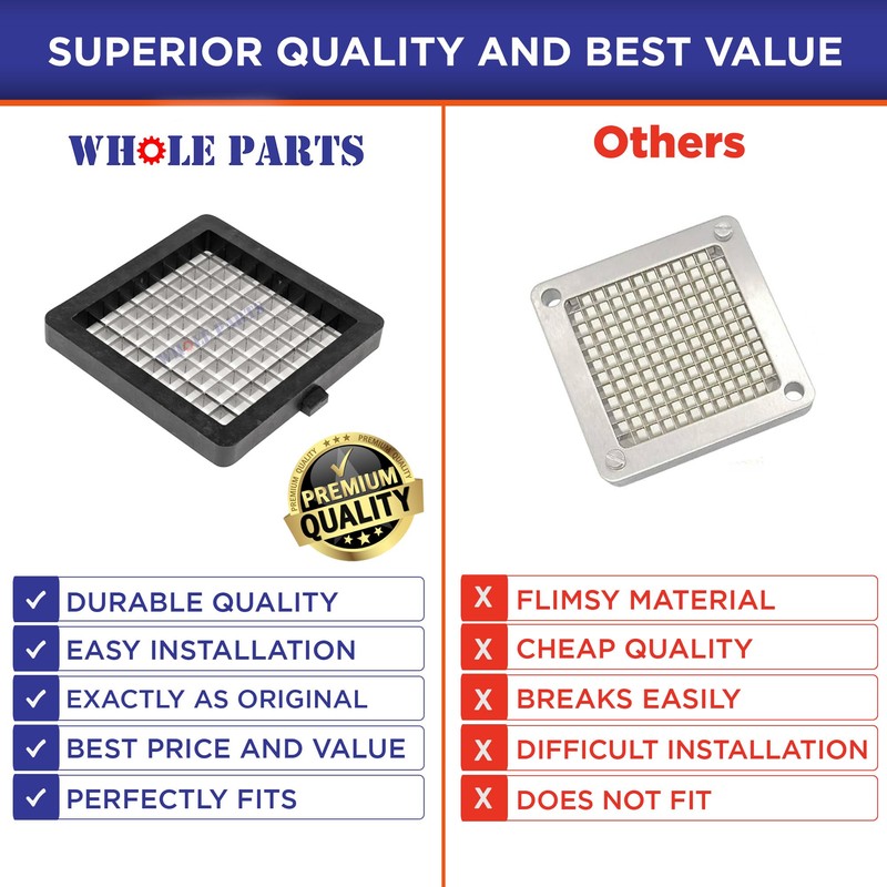 Whole Parts 3/8” Cut Dicer Blade Assembly Part# 15063 -