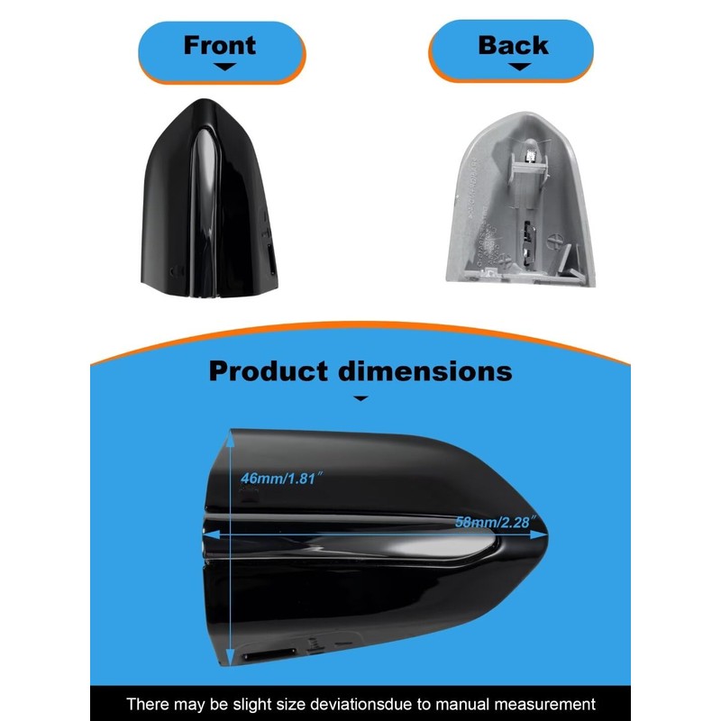 Car Front Left Exterior door handle lock cover fits for