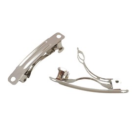 Chenkou Craft - Pinzas para el Pelo (40 Unidades), Color Plateado, 3.81 cm (1 1/2''), 40