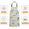 BGBDEIA Bees and Chamomile Kitchen Apron for Women Men, Adjustable