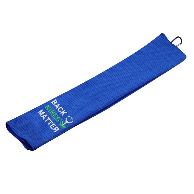 Golf Lover Gift Embroidered Golf Towel Gift Back Nines Matter