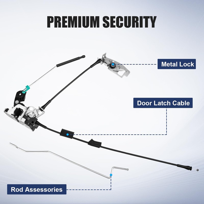 Rear Door Latch Cable - Right Passenger Side Lock Actuator