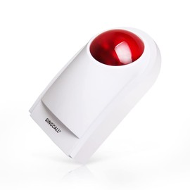 SINGCALL Sirena estroboscópica de alarma de pánico resistente al agua al aire libre, sistema de advertencia de pánico SOS, sistema de alarma estroboscópica inalámbrico para el cuidado del hogar, sirena de alerta SOS al aire libre (no se puede utilizar so