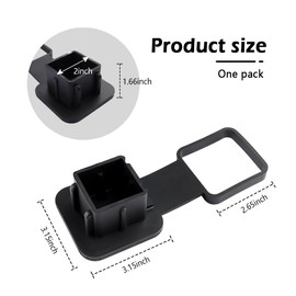 Trailer Hitch Cover Fit 2 Inch ID Hitch Receiver,Rubber Tow Hitch Covers for Trucks Hitch Receiver Dustproof and Car Decorations,Universal Truck Hitch Covers Car Accessories