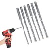 6-Piece SDS Plus Hammer Drill Bit Set, 10mm/8mm/6mm x 160mm