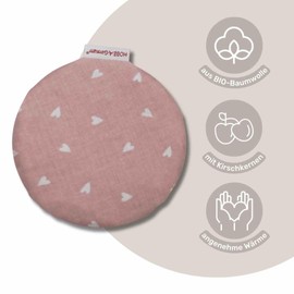 HOBEA-Germany Cherry Stone Cushion Heat Cushion in Various Designs Wild Flower Rust Red