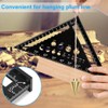 flintronic Triangle Ruler Carpenters Square Tool, Aluminium Metal Set Square