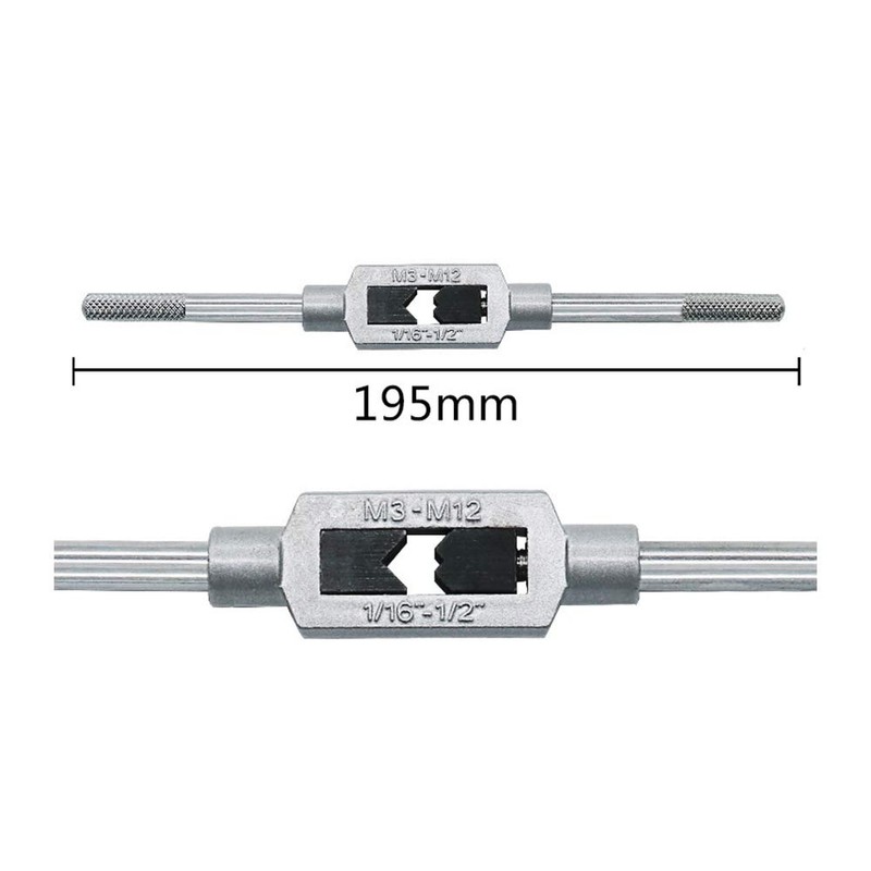 Cyleibe 8 Pcs Thread Tap Wrench Set M3-M12 Screw Machine