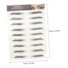 Beavorty 12pcs Realistic Waterproof Eyebrow Imitation for Sparse Patchy Over-plucked