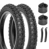 2-Pack Kids Bike Tires Set: Hycline 14x2.125 Inch (57-264 mm)