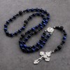 Luomu Lava and Tiger's Eye Stone Rosary 8mm Beads St