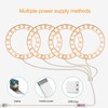 LED Plant Grow Light 5 Dimmable Modes 4 Head Timing