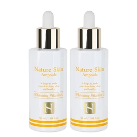 Food Aholic 1+1 Radiant Tone-Up Whitening Vitamin C Ampoule 50+50ml / Brightening Moisturizing / 푸드어홀릭 1+1 광채톤업 화이트닝 비타민C 앰플 50+50ml /브라이트닝 보습