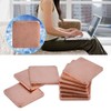 Dpofirs 10 Pcs Copper Shim, Copper Sheet Shim Piece Heatsink,