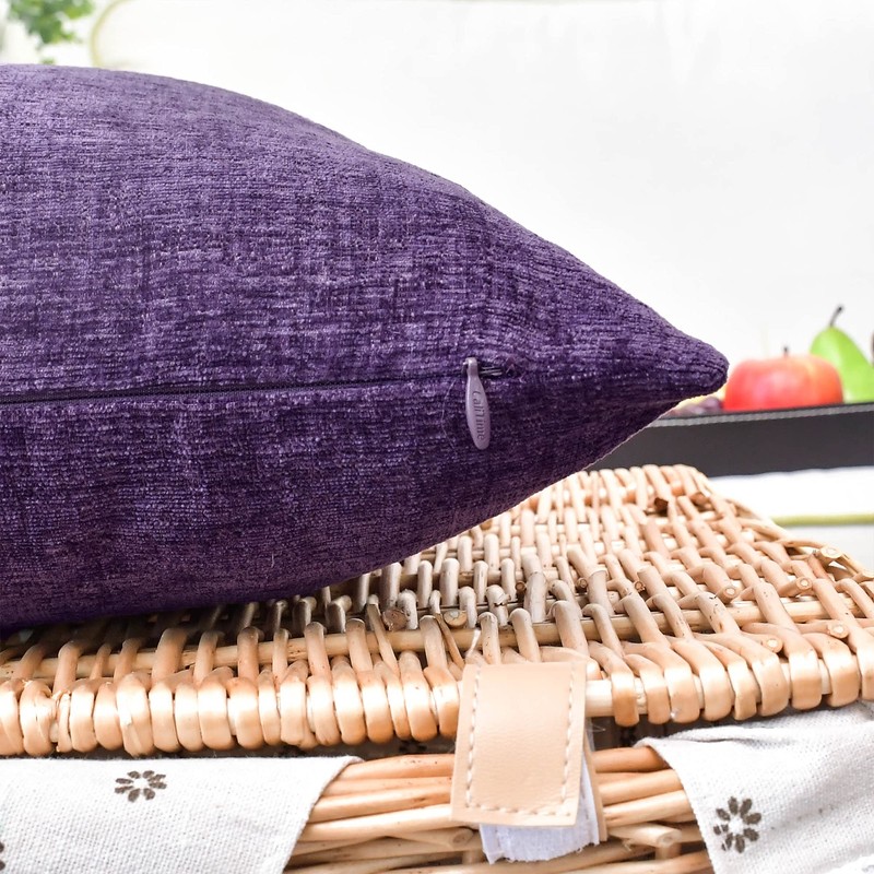 CaliTime Pack of 2 Cozy Throw Pillow Covers Cases for