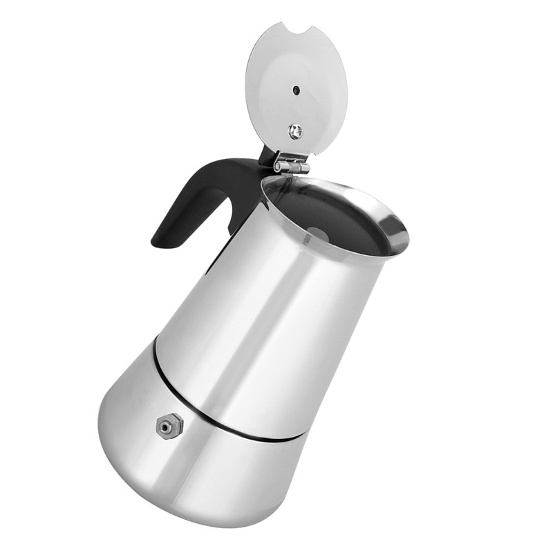 Portable Stainless Steel Coffee Pot Moka Espresso Maker Mocha Pot