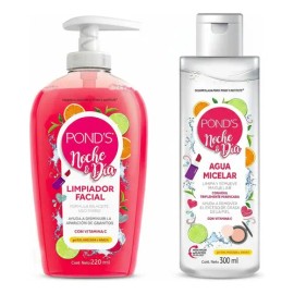 Kit Ponds Rutina Facial Día Y Noche Limpiador + Agua Micelar