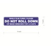 Do Not Roll Down Sticker,1x4inch 100pcs Do Not Roll Down